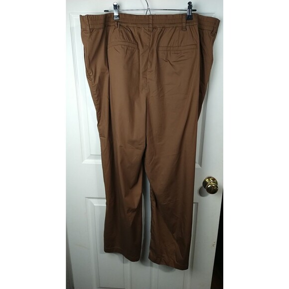 Lands End Woman 20W High Rise Poplin Crisp Chino Wide Leg Pants dress up or down - Picture 11 of 11